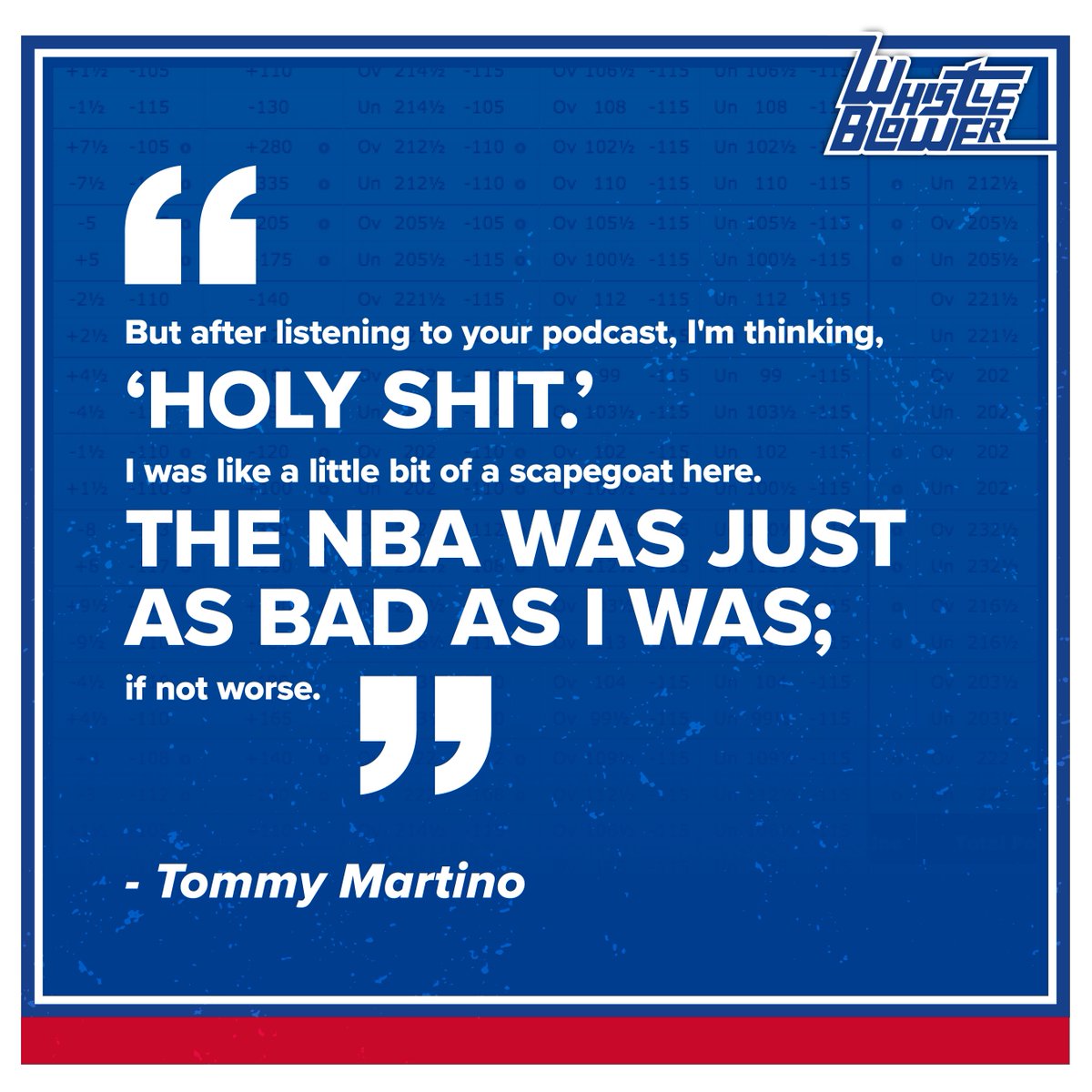 whistleblower's tweet photo. Agree or disagree? 

 Listen on Apple Podcasts. https://t.co/wj0YBEEf9N #NBA #NBABettingScandal #TimDonaghy https://t.co/qeRw1mfWjb