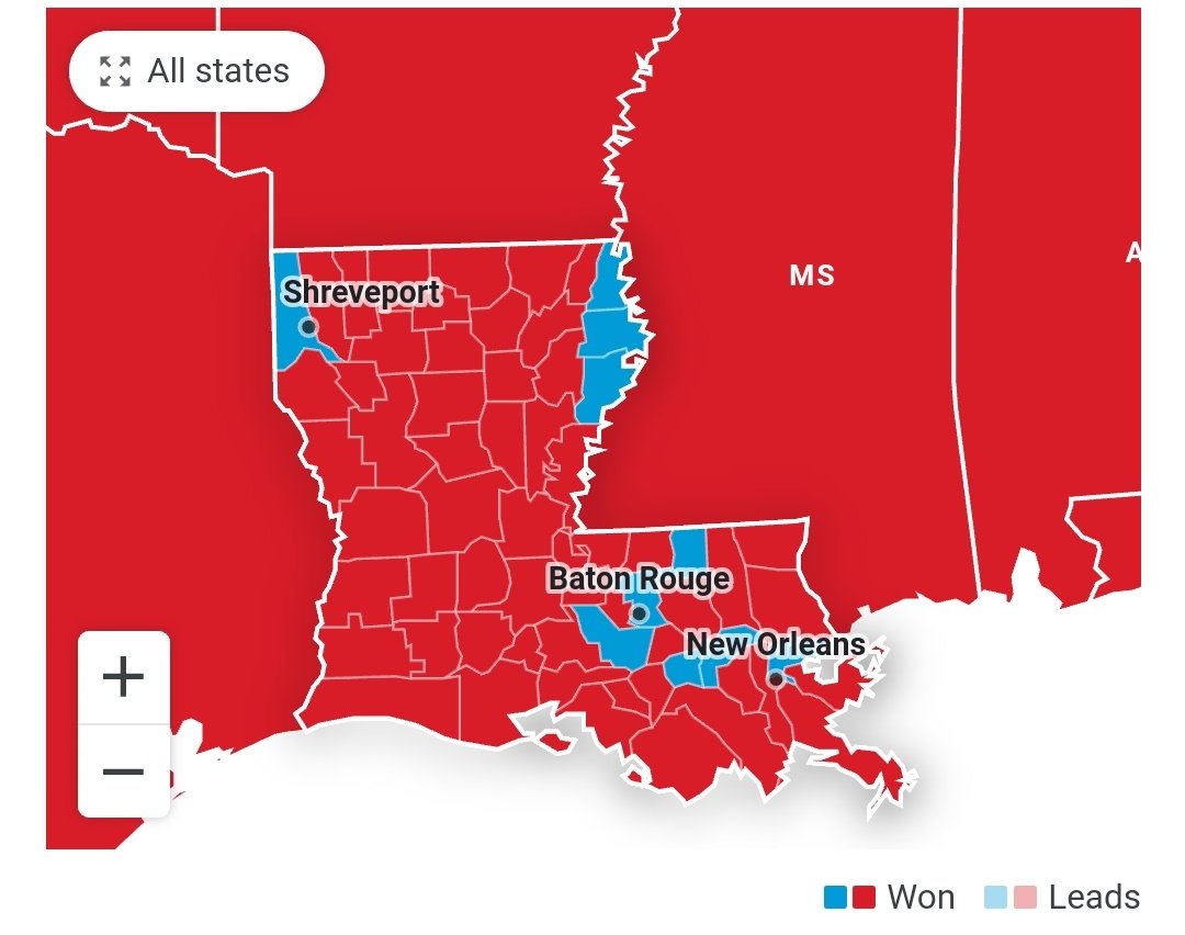 eraf24k's tweet image. So during my anxious watching of this map I noticed that a good portion of the major cities in southern states are blue and it intrigued me, any thoughts? #cppCOM1101