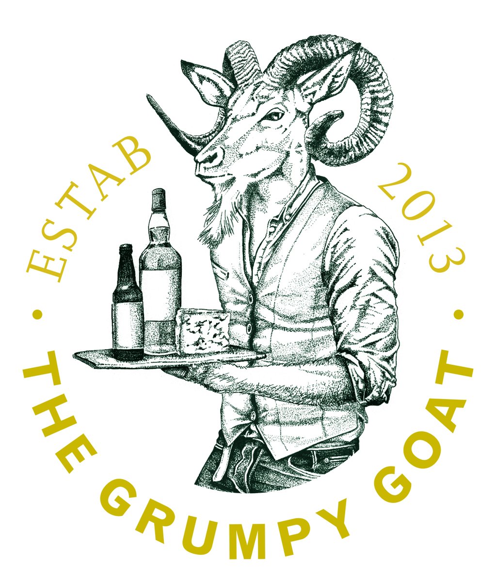 TheGrumpyGoat_'s tweet photo. REBRAND!!! 🐐🐐🐐 We are super excited to show you the first look of our rebrand...😍 We've made our goat just a little bit more human 😎 #rebrand #newdesign #freshlook #goatman #goatlogo #heretoserve #grumpygoat #established2013 #openforbusiness #beercheesespirits #rdguk https://t.co/49ur5i0w4u