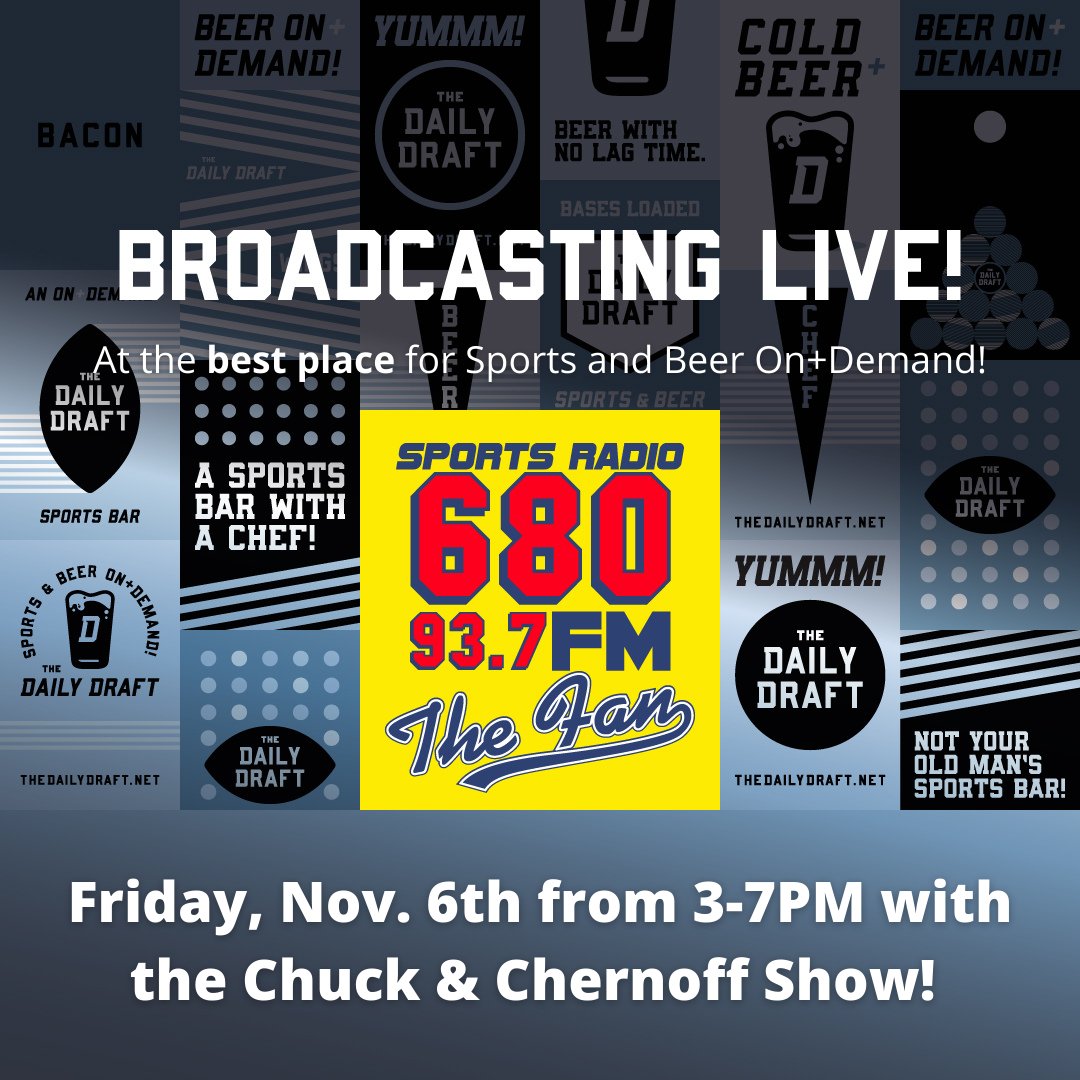 TheDailyDraft1's tweet photo. #ICYMI: @680thefan is BACK tomorrow at The Daily Draft with a live broadcast with @kingcfb &amp; @RealMattlanta! 

Come join us at the best place for craft beer &amp; sports On+Demand! 

#thedailydraft #680thefan #craftbeer #selfservebeer #drinklocal #sportsbar #atlantaga https://t.co/wBl9bNIZhM