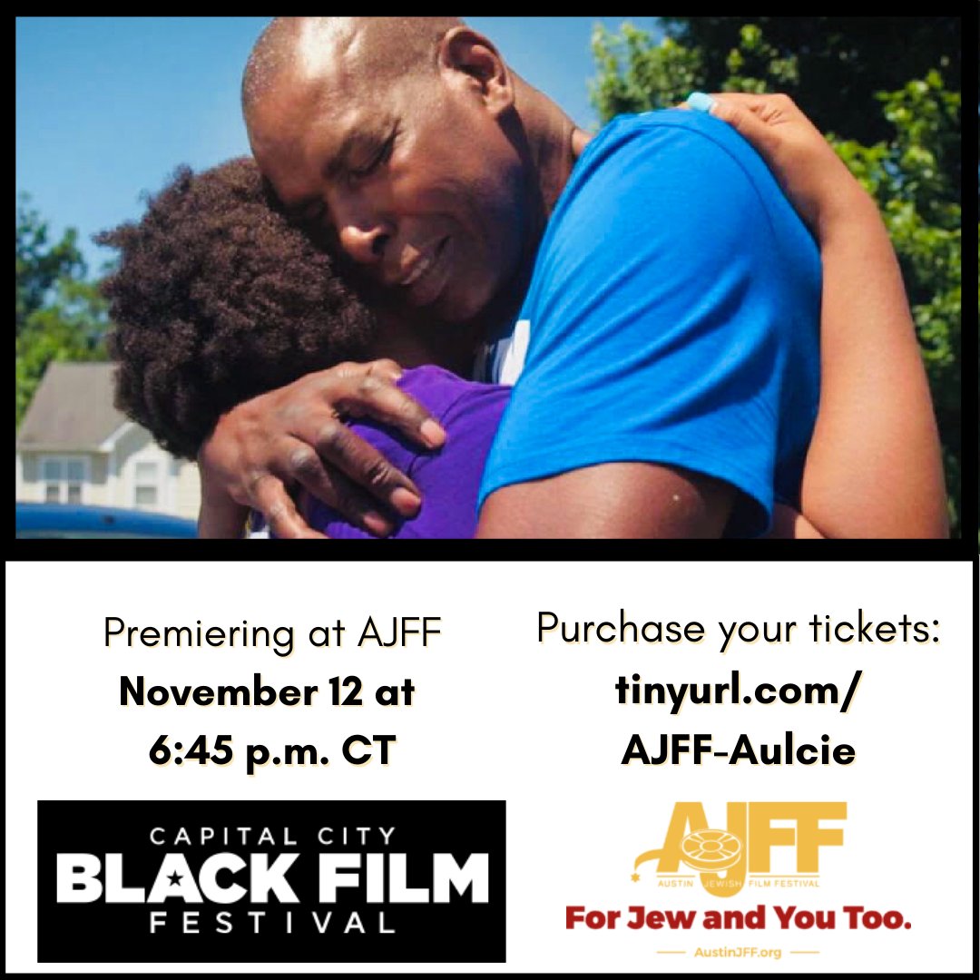 CapCityBFF's tweet photo. "Aulcie" premieres in 1 WEEK at the @austinjewishff on Thursday, Nov. 12! #CCBFF is excited to be collaborating with them to highlight the relationship among Black culture, Judaism and basketball. Purchase tickets here: https://t.co/PGWJeNeDu3 #AustinJFF #BlackTalent #BlackFilms https://t.co/2ikIw1YQgh