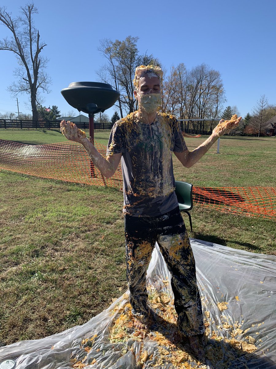 GoshenHillcrest's tweet image. When you raise $58,000, you get to make your principal, @RodoskyRyan, a human nacho! Great work Gators!!! #TeamOldham #L1G4
