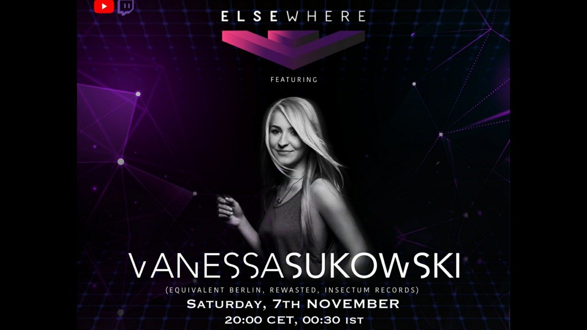 Prepare yourselves for a new live experience this Saturday: Elsewherelive #VirtualReality
Saturday November 7th
DONT MISS IT ☝#facebooklive #techno #technodj #technomusic