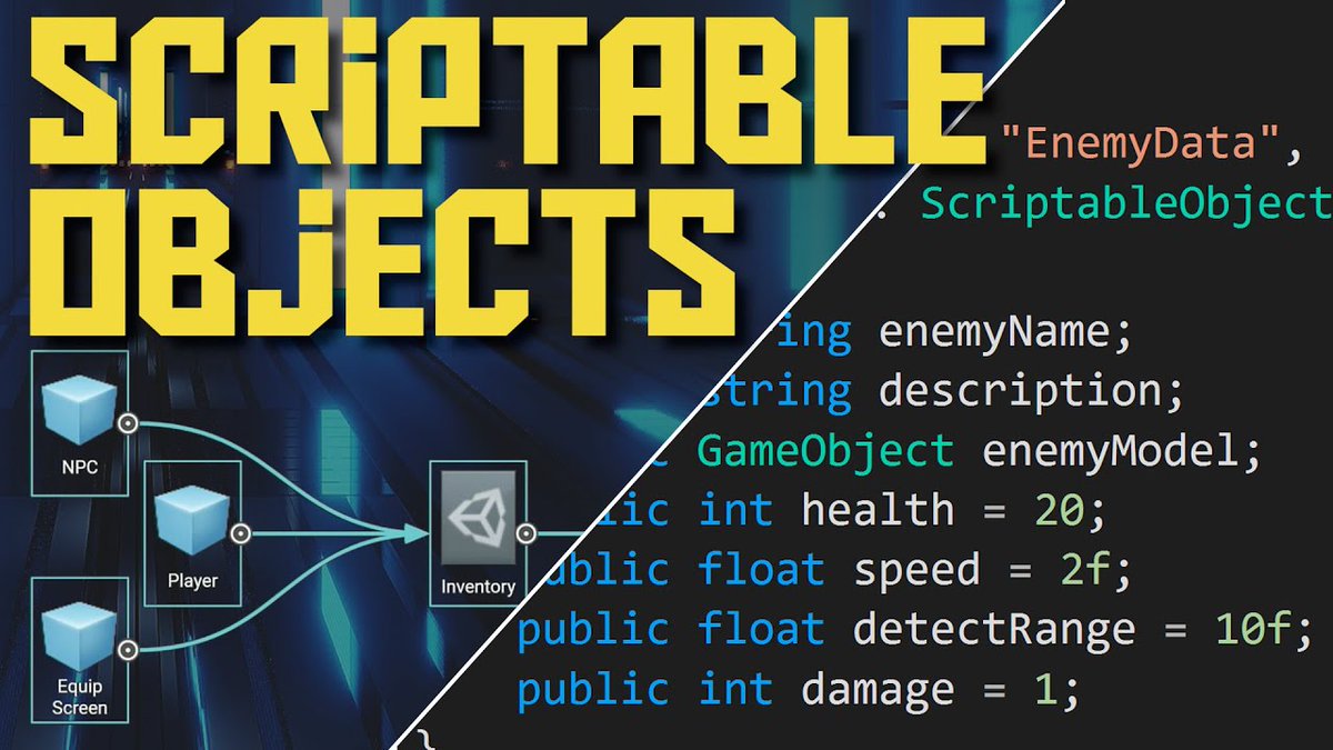 Odin_Inspector's tweet image. Scriptable Objects seem to be a popular subject. We turned the video we made about them into a blog post for those who prefer such. Enjoy friends.😀#Unity3d #scriptableobjects #OdinInspector #gamedev odininspector.com/blog