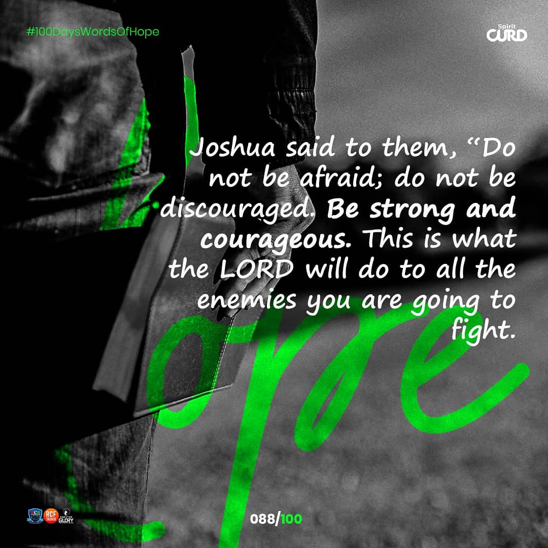 thercftasued's tweet photo. Day 088/100

Be strong and courageous...

#100dayswordofhope
#hope #word #life #worried #peace #burden #depressed #oppressed #restoration #glory #purpose #thercftasued #rcf #rcf #rccg #rcfunilag #rcfogunzone_ #rcfoou #people #discovery #rccf https://t.co/dmNpNAaXz4