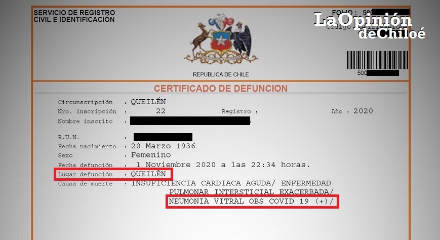 opinionchiloe's tweet photo. #Queilen #Chiloé: adulta mayor de 84 años muere por neumonía vitral asociada a COVID-19. Paciente tenía domicilio conocido en isla #Acuy y la defunción se constató la noche del 1 de noviembre. Es el primer deceso de la comuna | La Opinión de Chiloé https://t.co/gZ9CngbuuA https://t.co/mtFCx1jo0O