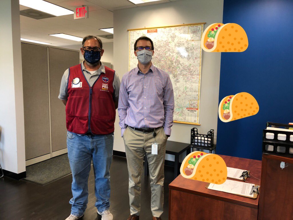 mikesida1037's tweet photo. Thank you #greaterrichmondrentals for being one of our top PRO customers!
We were happy to bring our great PROs lunch!
They were happy to eat locally made tacos from RVA’s #soultaco!
We are going to keep saying thank you to our PROs for making this a #provembertoremember https://t.co/Cs5duLEXFm