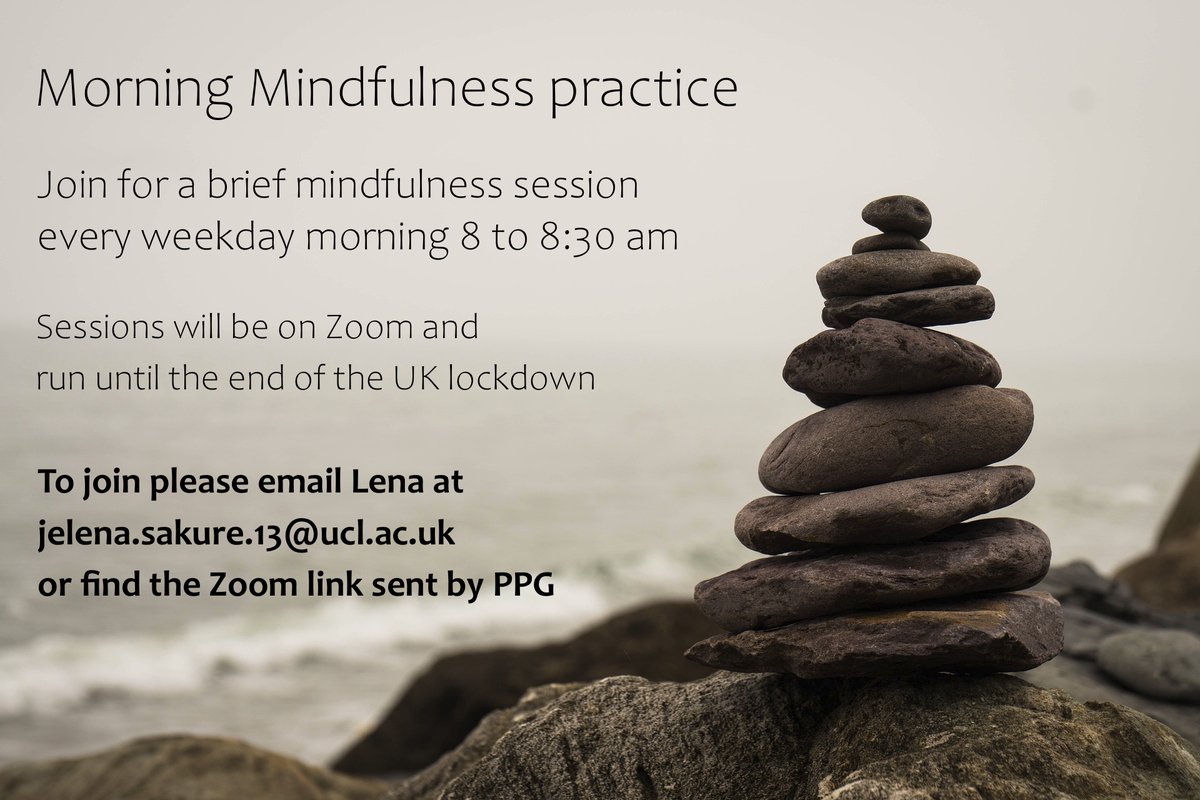 Lockdown can be challenging; join a brief morning mindfulness session every weekday to start your day in a positive and calm mindset 🌄