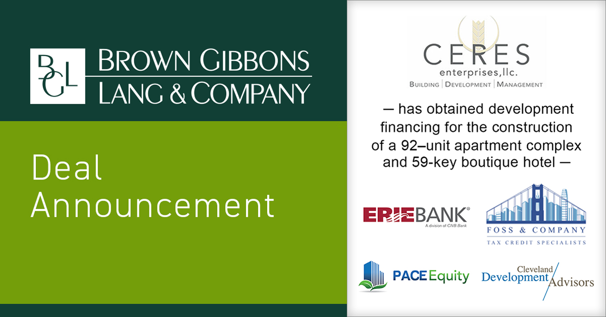 BGLandCo's tweet photo. BGL is pleased to announce the completion of development financing for Ceres Enterprises. The multi-faceted capital structure will support the adaptive reuse of the former NASA Glenn Research Center in Fairview Park, Ohio: https://t.co/FpIZOh7EOD #realestate #investmentbanking https://t.co/21u3iA9zXv