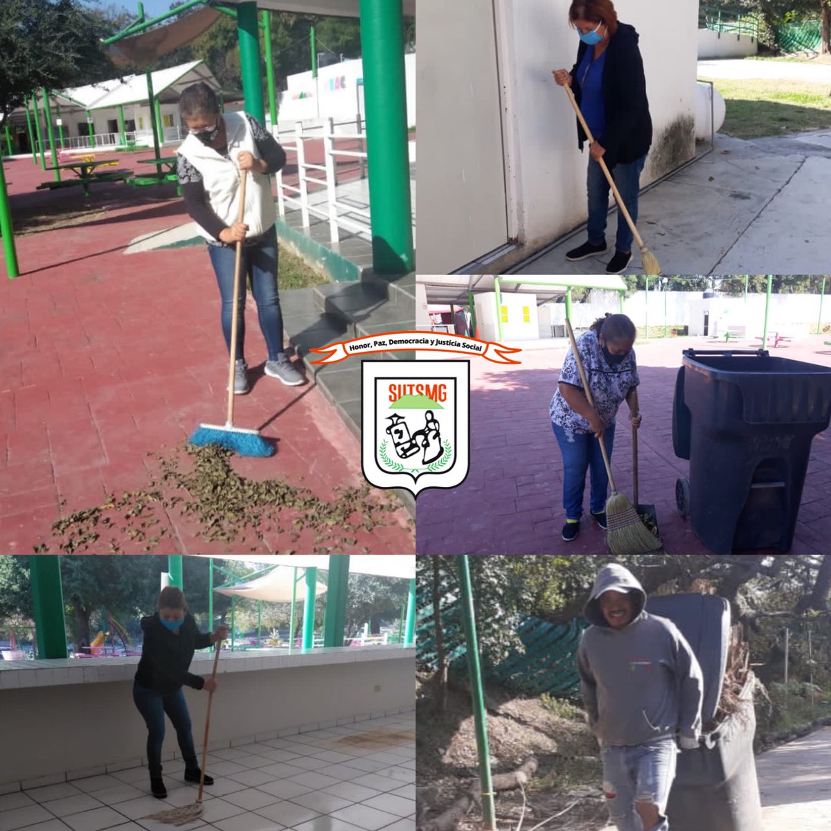 sutsmg's tweet photo. Compañer@s del #ParquePipo trabajando en la limpieza de sus áreas de trabajo, en #Guadalupe.

#OrgullosamenteSUTSMG https://t.co/Pw3zyopnIs