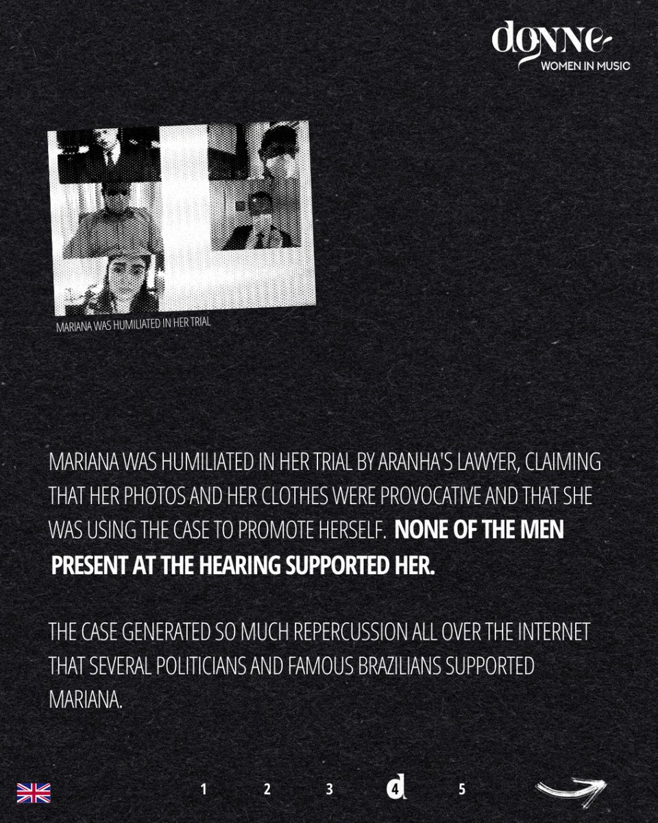 3/She was humiliated in her trial by Aranha's lawyer - Cláudio Gastão da Rosa Filho - who claimed she had pictures wearing provocative clothes and that she was using the case to PROMOTE herself.