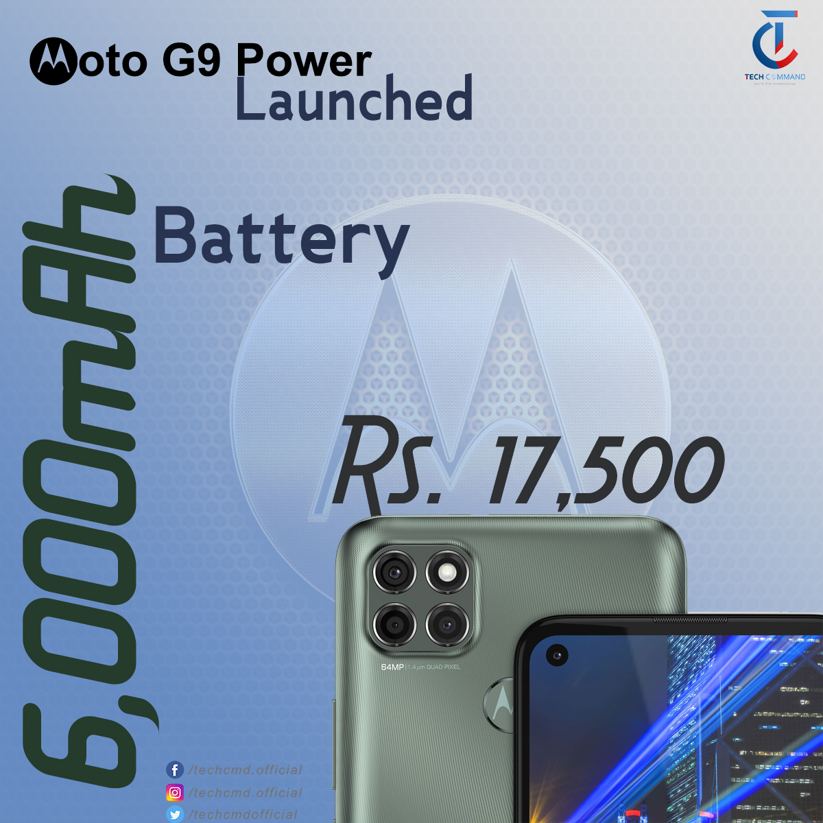 techcmdofficial's tweet image. Moto G9 Power With 6,000mAh Battery Launched | Tech Command
 bit.ly/3kSfMeu

|Join|
YouTube : bit.ly/35UoILM
FB : bit.ly/3cuOIPm
Insta : bit.ly/2Gbavz9

#moto #Motorola #techcmd