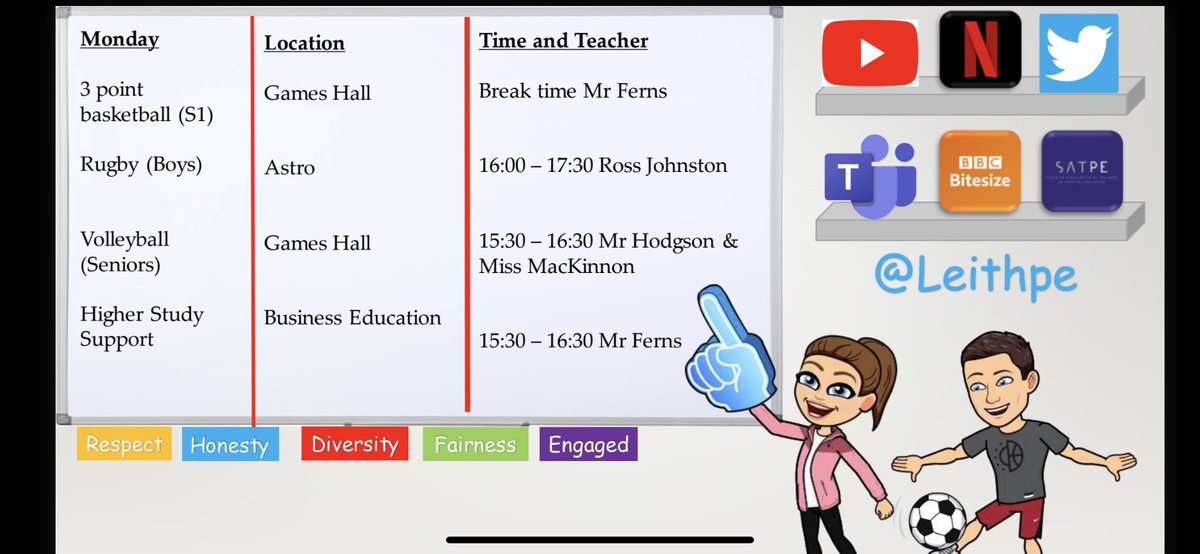 Leithpe's tweet photo. Here is our current extra curricular plans beginning Mon 9th November. All are free and require no sign up so just come along!!

Heres whats available on a Monday.. https://t.co/7fEVAPFK6a