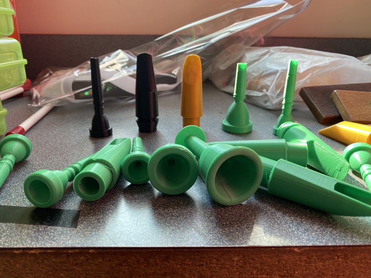 Shout-out to Mr. Sands <a href="/great/">CyberSafe</a>.falls.elementary.school and Mrs. Gauley @villageschool1 for 3D printing mouthpieces for student instrument trials! I’ve already used a few to help match 5th grade band students to their most successful instrument this year! #band #mouthpieces