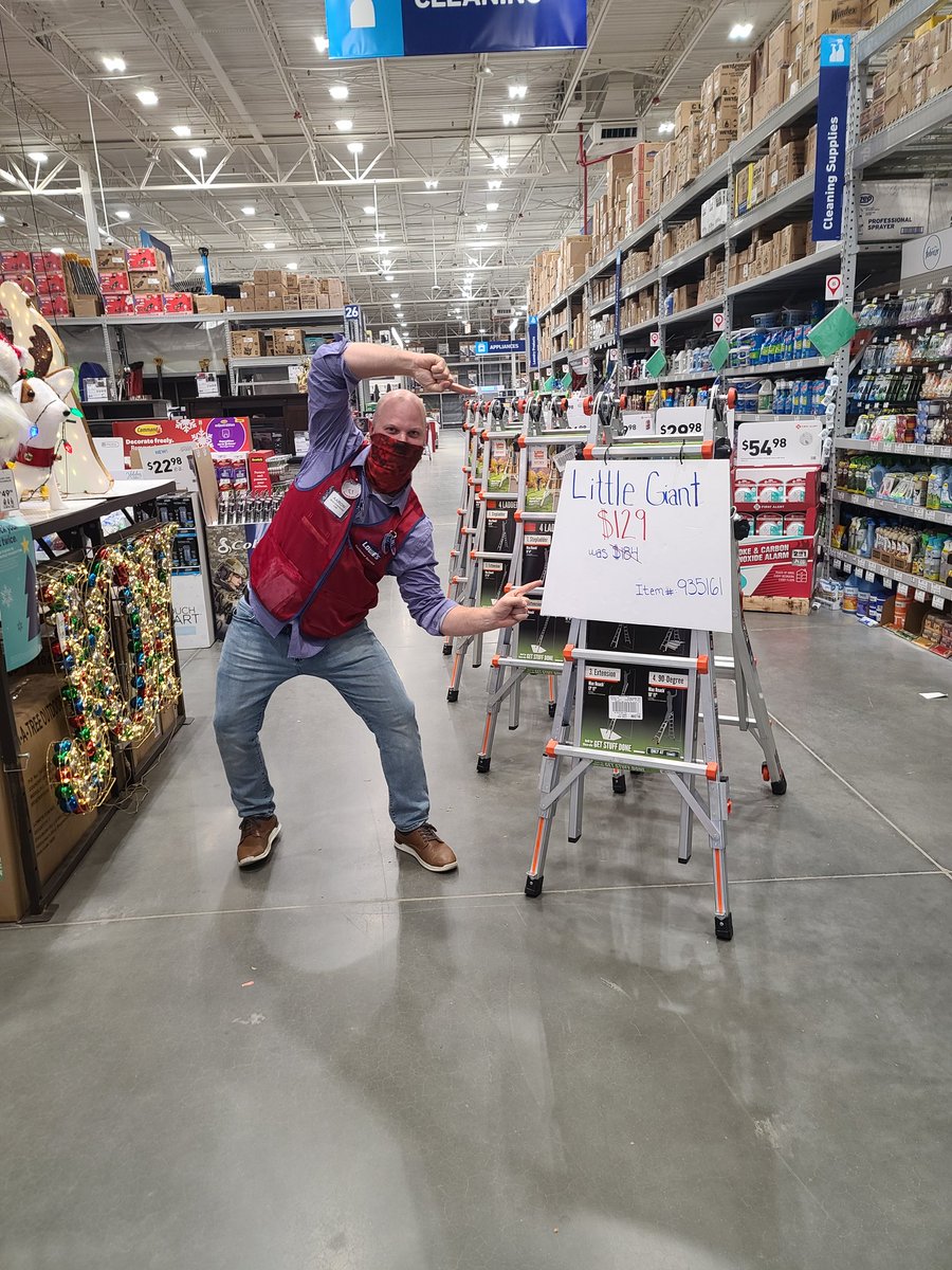 Stop by your local <a href="/Lowes/">Lowe's</a> to pickup your very own little gaint 17' ladder for only $129. #PROvember <a href="/BenitoKomadina/">Benito.Komadina@Lowes</a> @LauraG813R1 <a href="/ShaneGagne76/">Shane Gagne</a> @DaniMorrison43 @blair2848 <a href="/BlueBoxR1/">@BlueBoxR1</a>