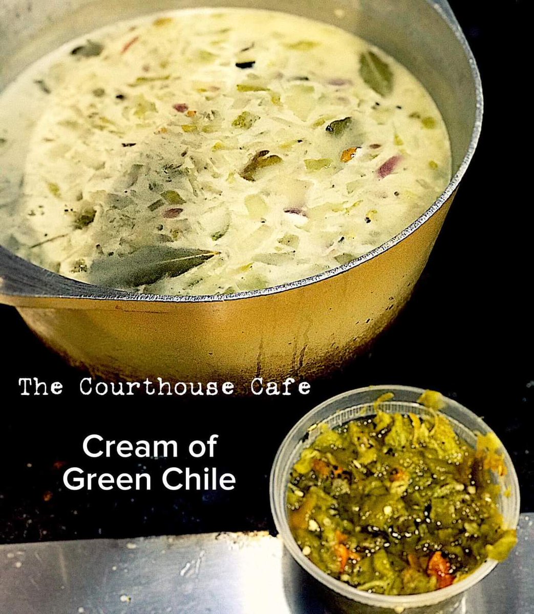 courthousecafe3's tweet photo. #soupofthedayπ€€ is #CreamofGreenChile and it is soooooooooooooooo good!! ππ₯° @thecourthousecafe @TheHappyPlaceNM #onthesquare in #Portales #RealFreshFood #hometowncafe https://t.co/xJKq9lfeYw