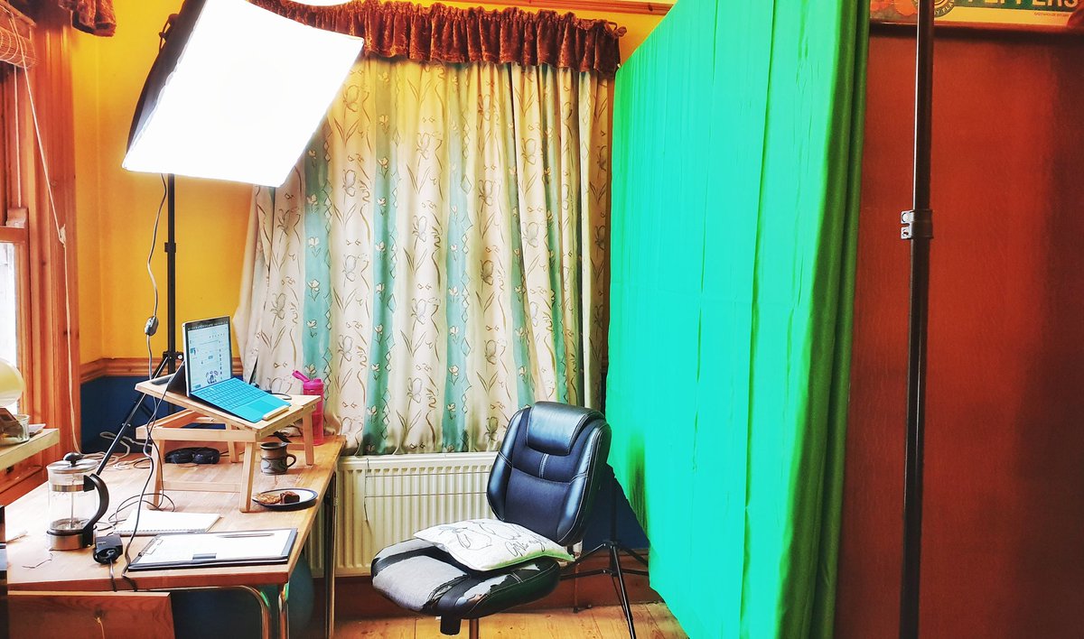 Really enjoyed this morning's webinar with <a href="/InvestSefton/">InvestSefton</a> Managed to set up and run the tech in the background from Studio 2 (AKA Sarah's bedroom), leaving George in Studio 1 to talk to the screen as loudly as he liked. #zoom #webinar #lockdownlearning #communication #nlp