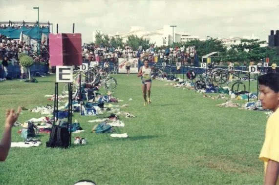 #Efemérides 5 de noviembre de 1995, se cumplen 25 años del título mundial de #duatlon de @oscargalindez en #Cancun cc @worldtriathlon