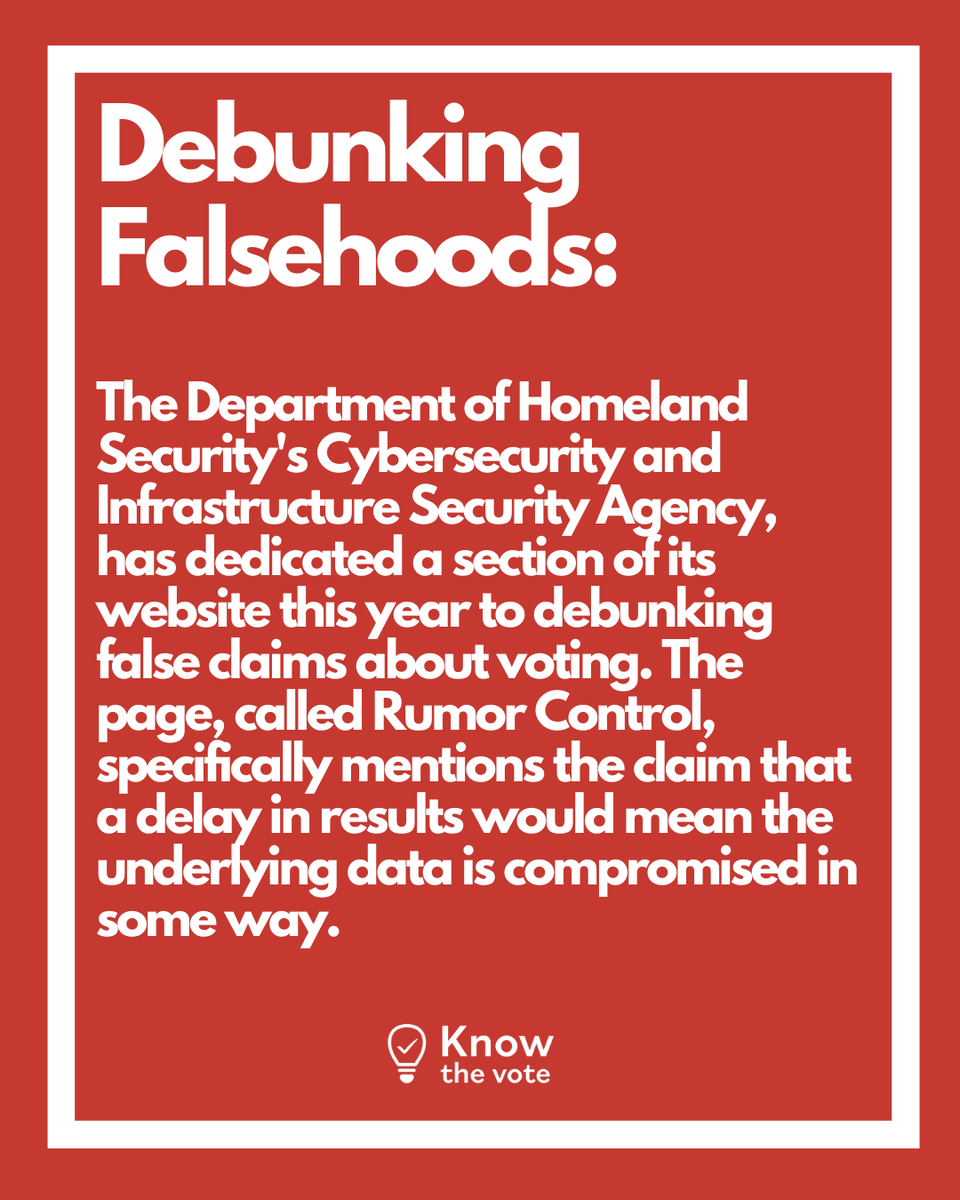 KnowTheVote1's tweet photo. Debunking falsehoods 🤯  #knowthevote https://t.co/9ZAWEtnby8