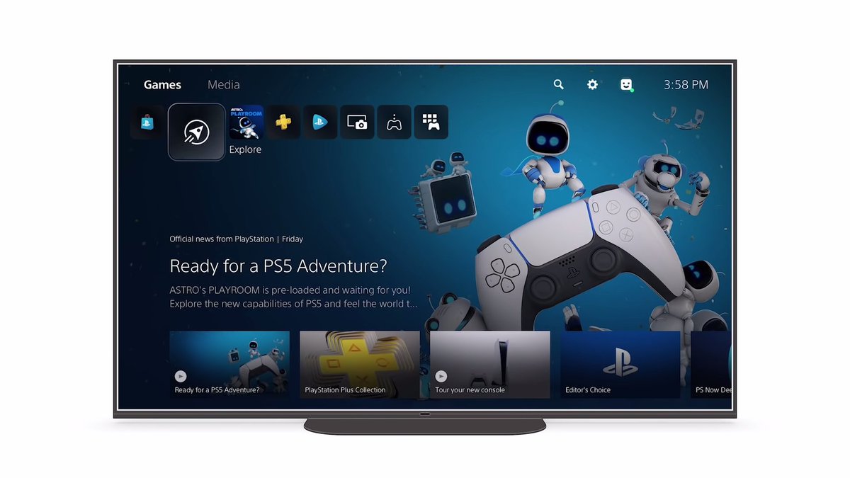 DealsFinderIO's tweet photo. New Screenshots of PS5 UI 📸 https://t.co/lvVkxUxqnO