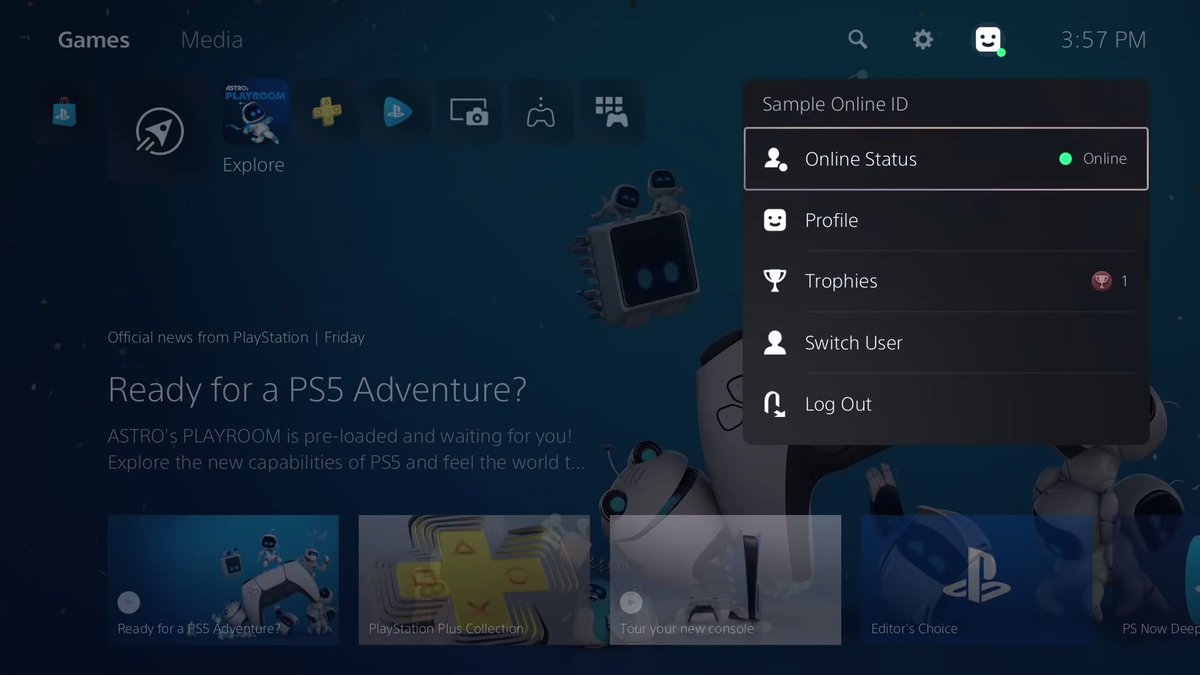 DealsFinderIO's tweet photo. New Screenshots of PS5 UI 📸 https://t.co/lvVkxUxqnO