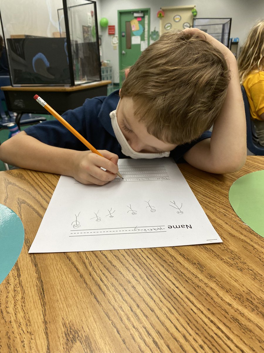 WildAboutFirst's tweet photo. Kid writing with this cutie! #Wilkinsonrising https://t.co/4xtBROACLv