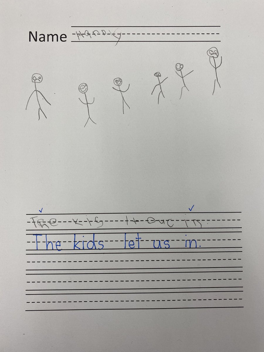 WildAboutFirst's tweet photo. Kid writing with this cutie! #Wilkinsonrising https://t.co/4xtBROACLv