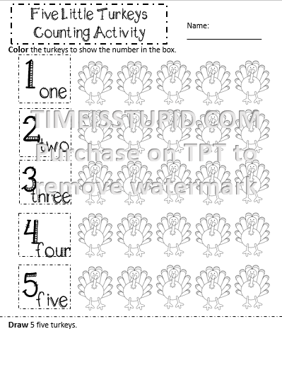 BaberTeaches's tweet photo. Five Little Turkeys Counting Activity https://t.co/Gxb1qDNAyl https://t.co/YQMwKUEteN