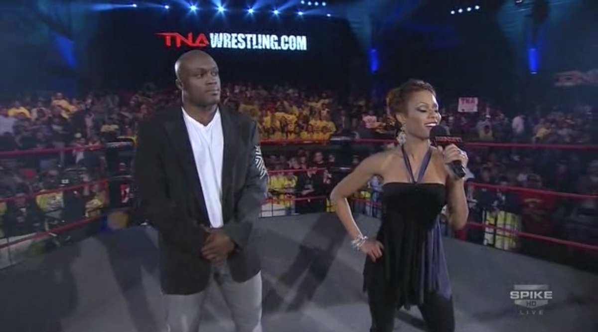 it's boss time! kristal says "pro wrestling is filled with a bunch of inbred toothless degenerates, unlike MMA"  #tna10