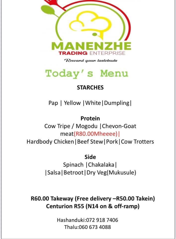 SbuNoah's tweet photo. “Coordinates to our Fudus trailer https://t.co/ZJ3P5ozVOu
😁😁😁😁
(Goat Tripe🐐)
Cow tripe (Mogodu)
Hardbody (T.Gom Chicken)
Beef Stew (Tshituuu tsha bifi)
FREE DELIVERY
PLEASE PLACE YOUR ORDER BEFORE 10:00AM FOR LUNCH
PTA|CENTURION|MIDRAND”
#hustleplug https://t.co/f8YELejqO9