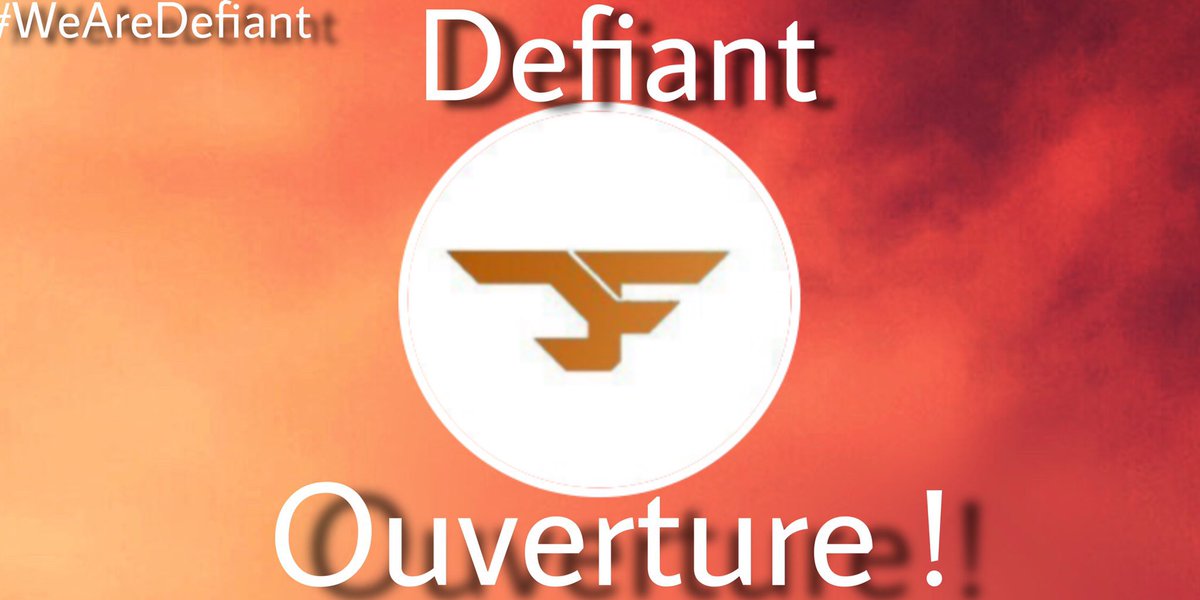 Fregtefggd's tweet photo. Bonjour/Bonsoir 👋
Nous vous annonçons aujourd’hui officiellement l’ouverture de la team Defiant ! 😈
Nos rosters sont bien sûr ouverts pour les consoles 🔥
Pour venir dans nos dm il faut avoir un profil intéressant
#WeAreDefiant 🧡 https://t.co/VcClsojKEb