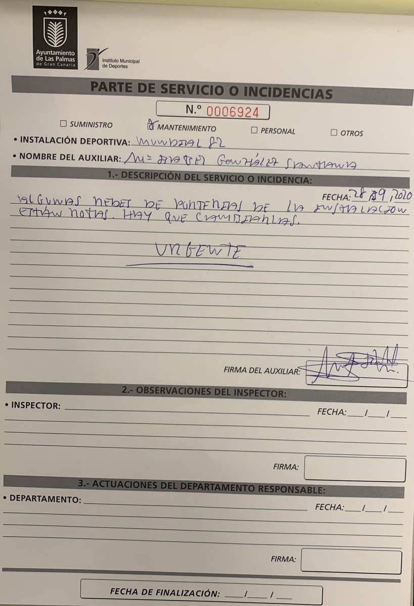 enebielmoreno's tweet photo. Desde septiembre haciendo parte de desperfecto de las redes del M82 y no han venido, mañana comienza la competición oficial, las arreglarán para mañana? @aridanyromero @imd_lpgc https://t.co/pe4bbDnHEA