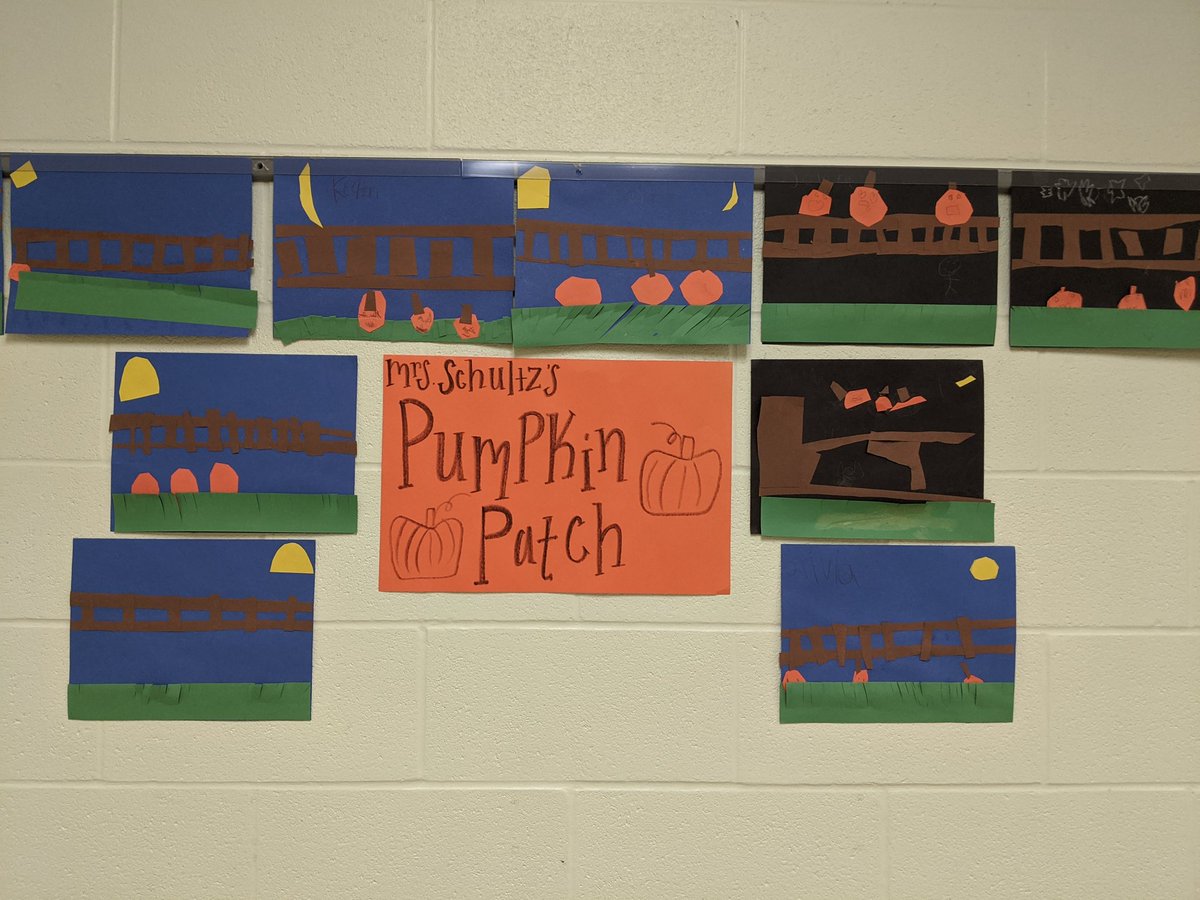 CynthiaMBaker's tweet photo. Mrs. Barrett, our new art teacher, is keeping the hallways full of color!🎃🌾🍂 @Newark_Schools https://t.co/vKnDuLdFyz