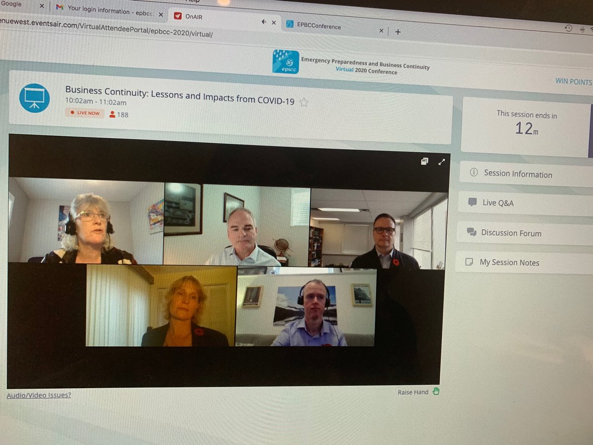 EPICCNEWS's tweet photo. Excellent Business Continuity live panel discussion on Lessons &amp; Impacts from Covid-19 on Business.
Thank you to all the speakers!
@epbc_conference 
Moderator @Ms_bcp_benini https://t.co/m7Zg7dqpCI