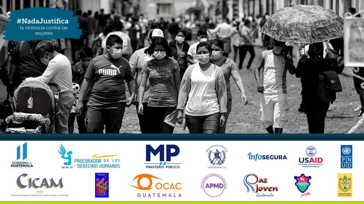 PNUDGuatemala's tweet photo. Una sociedad segura es donde las mujeres son libres y viven en igualdad de derechos.

#NadaJustifica la violencia contra las mujeres. #MujeresSeguras

Para saber más: https://t.co/3TOeHD2Exu

@DefensoriaDemi
@secretariasvet
@mingobguate
@MinSaludGuate
@MineducGT
@MuniVillaNueva https://t.co/1tmCDgX2QO