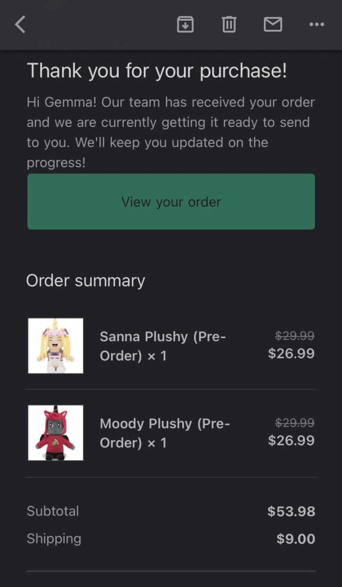 AdoptMeTradesO1's tweet photo. OMG OMG I JUST GOT THE PLUSHIES FROM MY FAVORITE CREATOR!!❤️❤️❤️ @moodyxunicorn @iamsannay https://t.co/DeJpo8zxwx