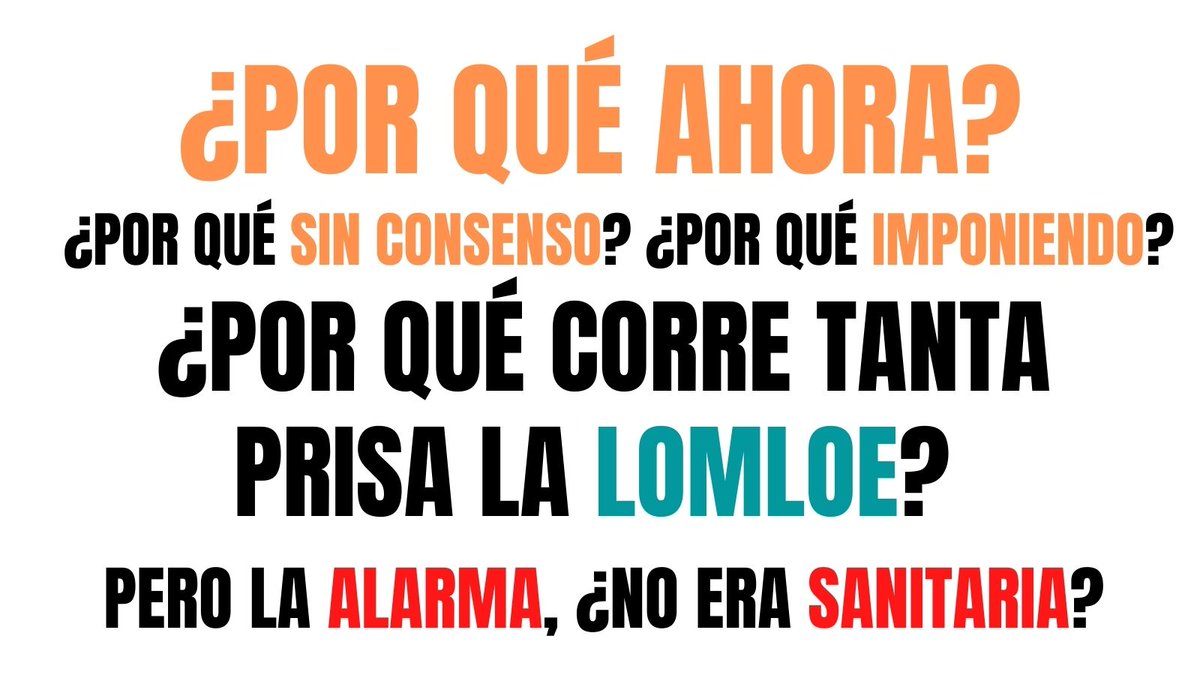 #LOMLOE huele mal 🤭
#StopLeyCelaá 🧡 #MasPlurales