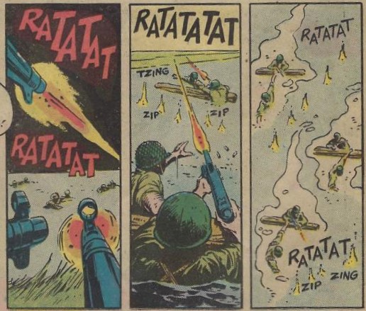 SoundsWar's tweet photo. RATATAT  RATATAT

RATATATAT
tzing zip zip

RATATAT  RATATAT
zip zing

#WW2 #WWII #comics https://t.co/bq0bSdTm69
