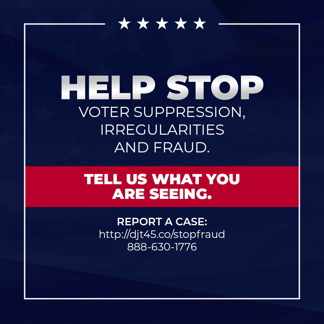 #stopthesteal #fightthefraud