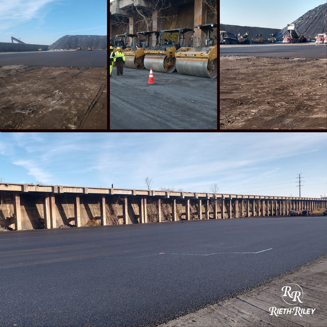 rieth_riley's tweet photo. The Gary team completed a cool project for the Calumet Transload Railroad. The project was for a large asphalt pad for storage of salt that comes off the ships from around the world!
#asphaltpaving #calumettransloadrailroad #garyteam https://t.co/RnG2ZWQPNM