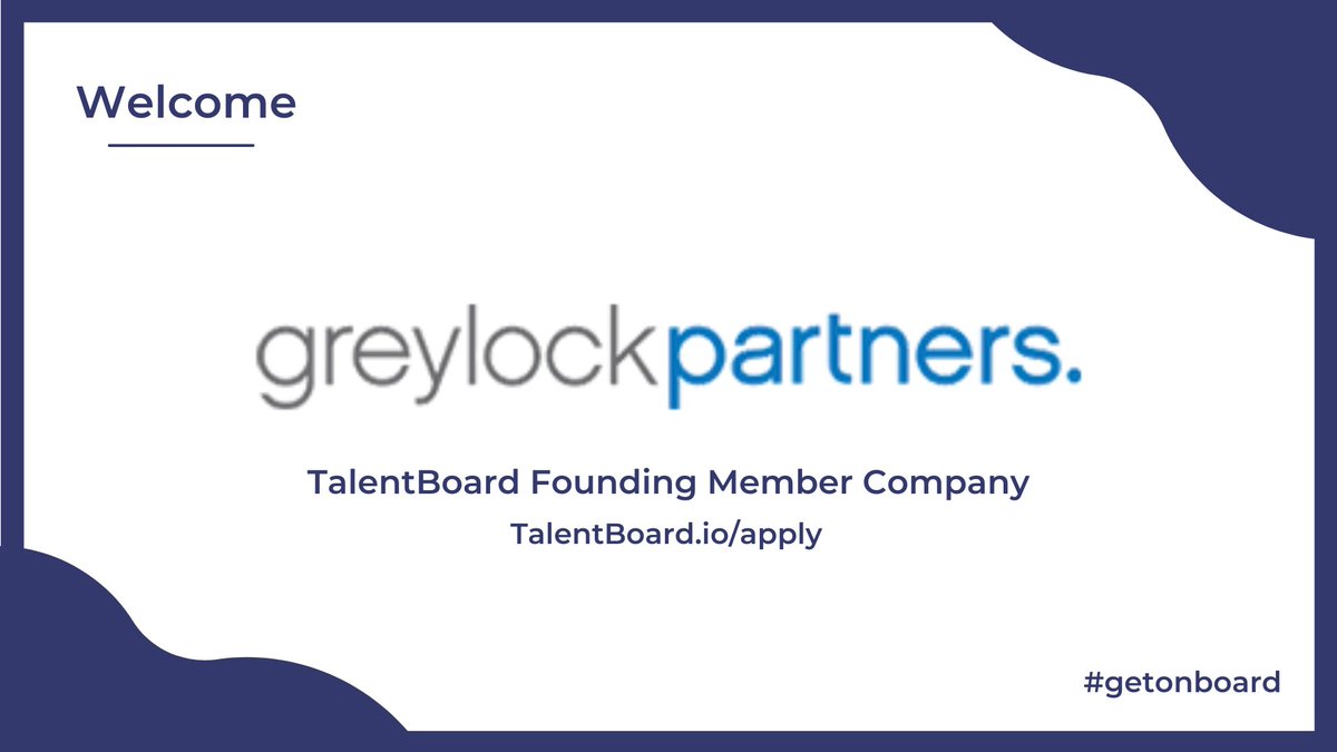 TalentBoardHQ's tweet photo. Introducing @GreylockVC as one of our founding companies at #TalentBoard! Current #opportunity:

🎉 https://t.co/LSTAmWl8af

➡️ Make sure to complete the common application to apply by Nov 8: https://t.co/6OfAzGmqLw 

#getonboard https://t.co/izLbJiymTP