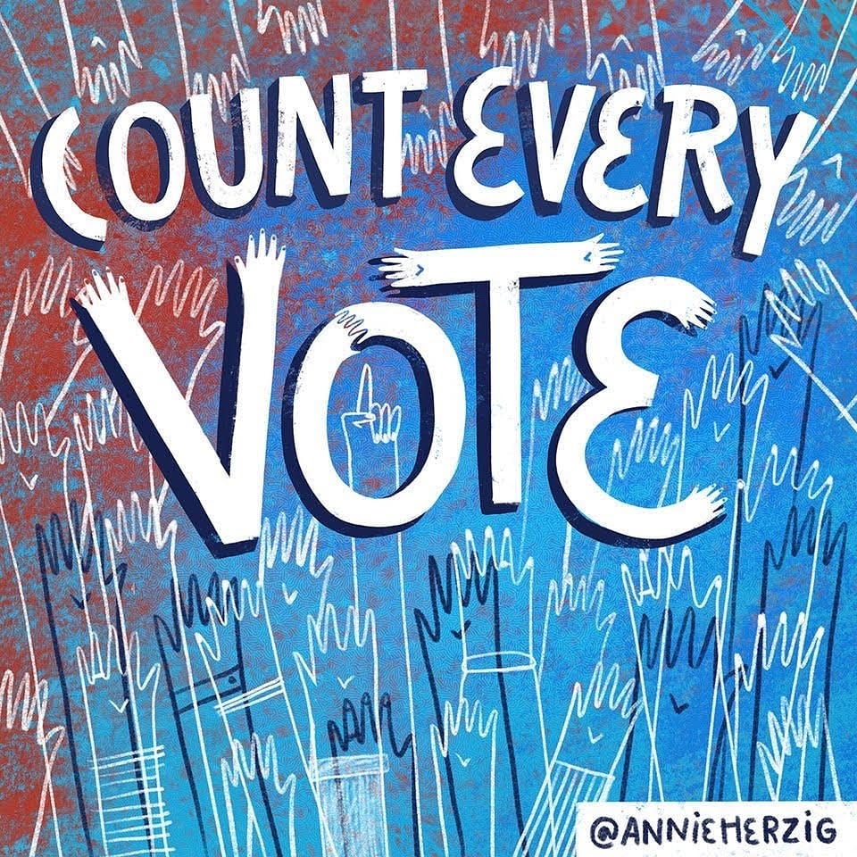 It may be taking a while, but #CountEveryVote because #EveryVoteCounts‼️