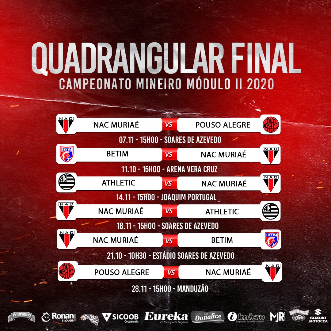 nacdemuriae's tweet photo. Esse é o nosso caminho rumo à elite do futebol mineiro.
Vamos juntos, torcedor nacionalino!!!
#NAC #souNAC #CampeonatoMineiro #MóduloII #quadrangularfinal https://t.co/km7I13eJx0