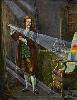 Sir Isaac Newton created the very first colour wheel while experimenting with prisms in 1666. His experiments led to the theory that red, blue and yellow were the three colours from which every other colour is made.