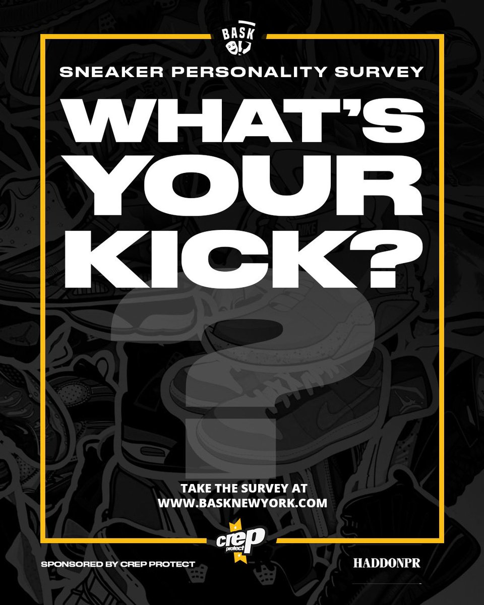 jadorejuliette's tweet photo. Been working on this project with @BaskorElse &amp; @CrepProtect the last few weeks, hope this eases some tension amidst the chaos we’re all feeling! 

Take the survey and find out what kick you are👟 Share &amp; DON’T forget to tag them to win some free goodies!

https://t.co/SJ5RXFUolb https://t.co/3tgGZrs9fo
