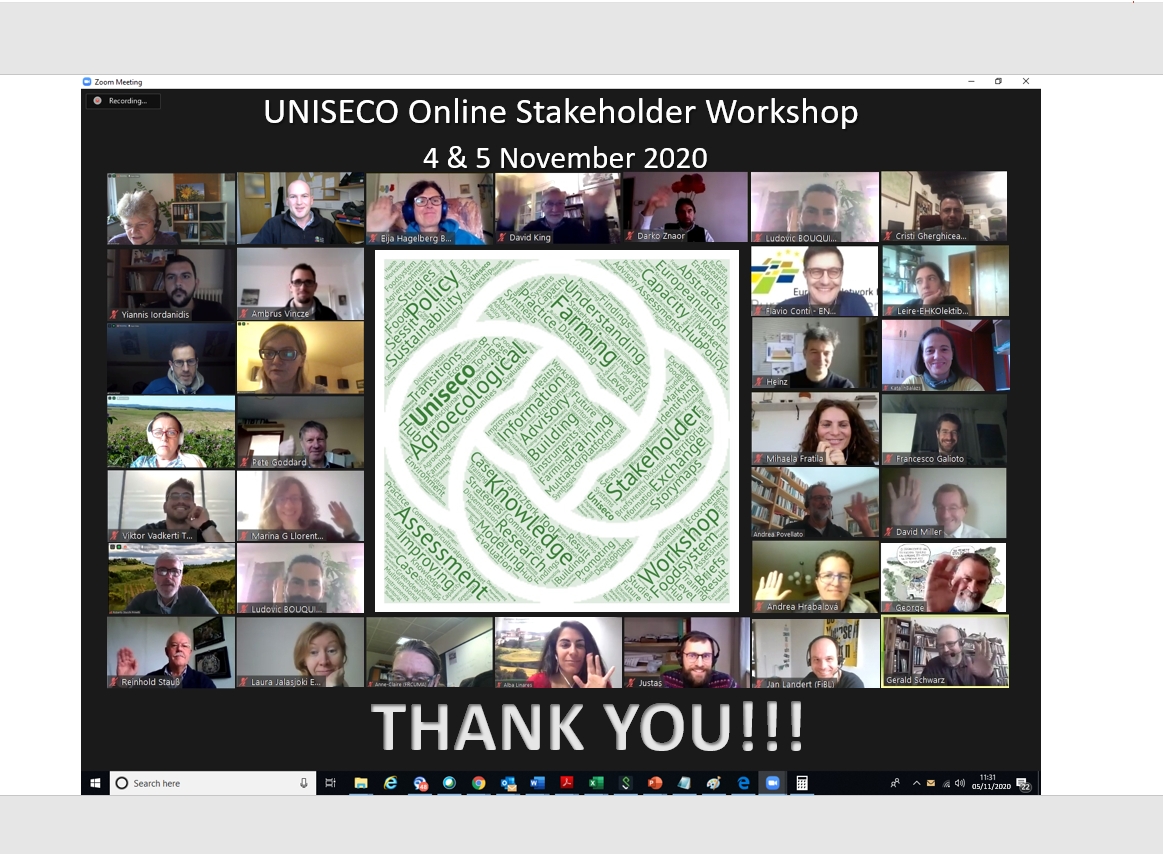 ProjectUniseco's tweet image. 👏Many thanks to our stakeholders &amp;amp; PAG for participating at #ProjectUniseco online Stakeholder workshop!!! 👏including: @EU_Commission, @EUAgri, @ENRD_CP,  @EHKOlektiboa,  @Thuenen_aktuell, @CIHEAMIAMM, @FrcumaAura, @coltibuono and many more...