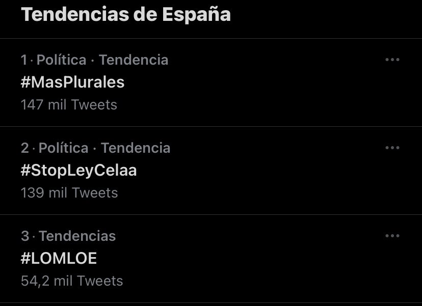 fecsjv's tweet photo. 💪🏻💪🏻☺️☺️ Lo hemos conseguido, hemos sido trending topic ¡NO NOS CALLARÁN!  #StopLeyCelaa #MasPlurales @educaciongob @MasPlurales https://t.co/UQjTO00VOV