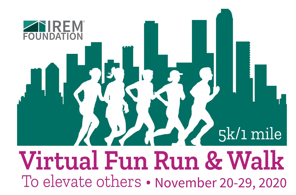 IREMIndy's tweet photo. Wherever you live, no matter your pace, we invite you to join us for our first ever virtual 5k/1-mile fun run &amp; walk. All proceeds will support IREM Foundation scholarships and programs to elevate diverse leaders.  https://t.co/BxmcTtzYfw

#IREMFunRun #IREMFoundation #IREMIndy https://t.co/WB98yogjLj