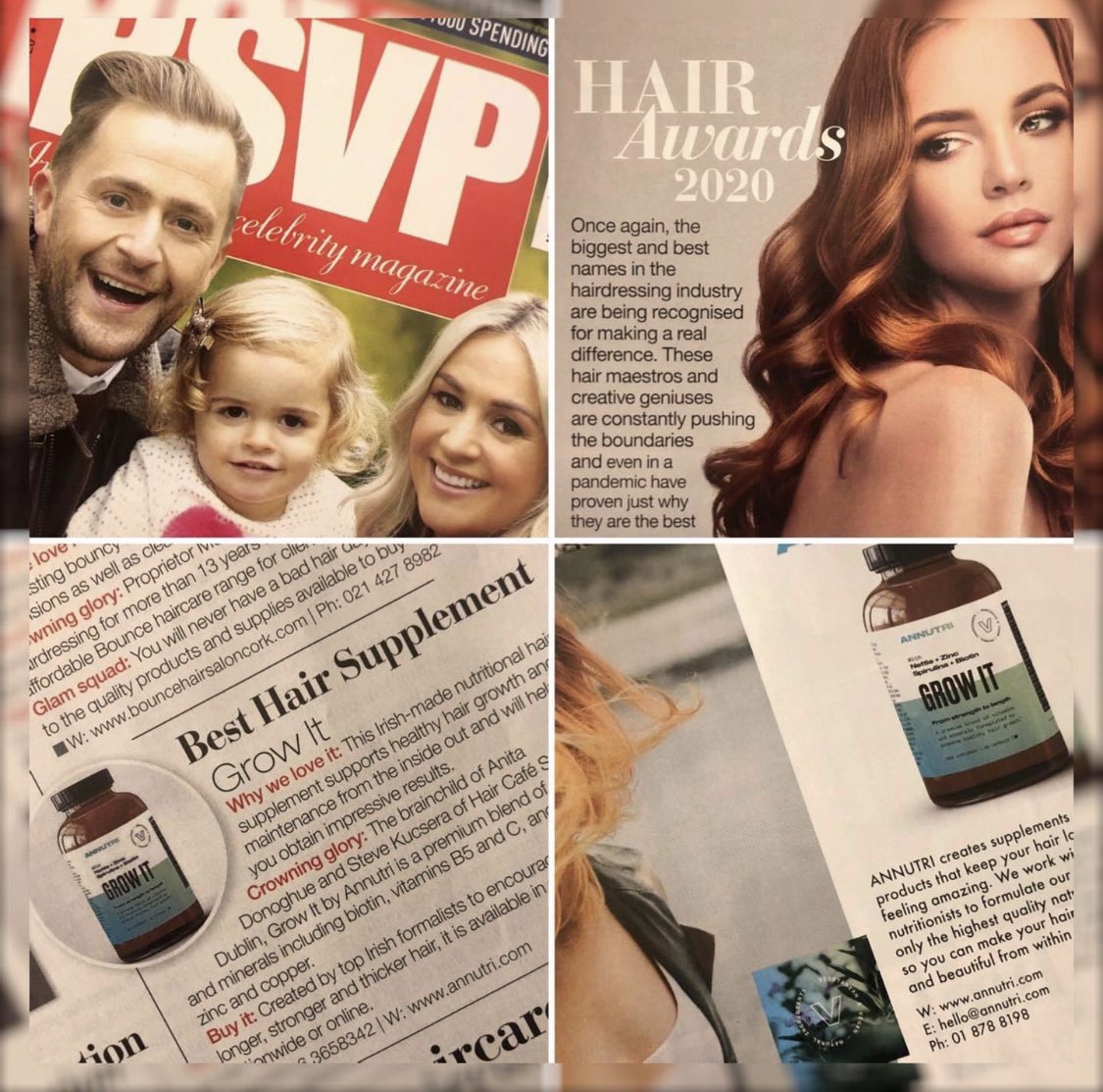Annutri1's tweet photo. @RSVPMagazine 𝐇𝐀𝐈𝐑 𝐀𝐖𝐀𝐑𝐃𝐒 𝟐𝟎𝟐𝟎 We are delighted to announce that #𝐆𝐑𝐎𝐖𝐈𝐓 has won 𝐁𝐄𝐒𝐓 𝐇𝐀𝐈𝐑 𝐒𝐔𝐏𝐏𝐋𝐄𝐌𝐄𝐍𝐓 🥇✨🏆

https://t.co/xFx6MTgPHt 🔗

𝐋𝐄𝐓𝐒 𝐆𝐄𝐓 𝐆𝐑𝐎𝐖𝐈𝐍𝐆 💚
 #rsvp  #hairawards #besthairsupplement #gonourishyourself #irishmade https://t.co/qdlnw9b0bD
