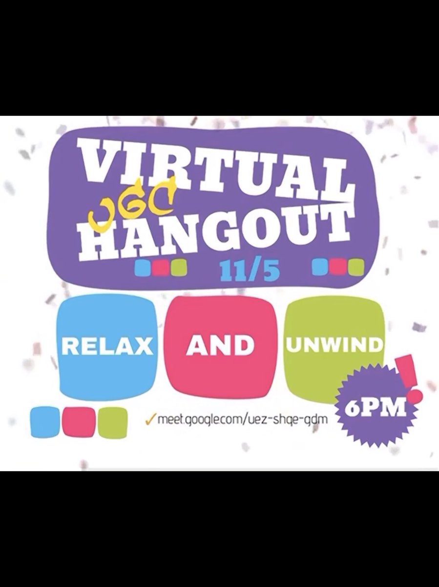 wiuUGC's tweet image. Come and unwind with us later today! 🙂 Link : meet.google.com/uez-shqe-gdm
